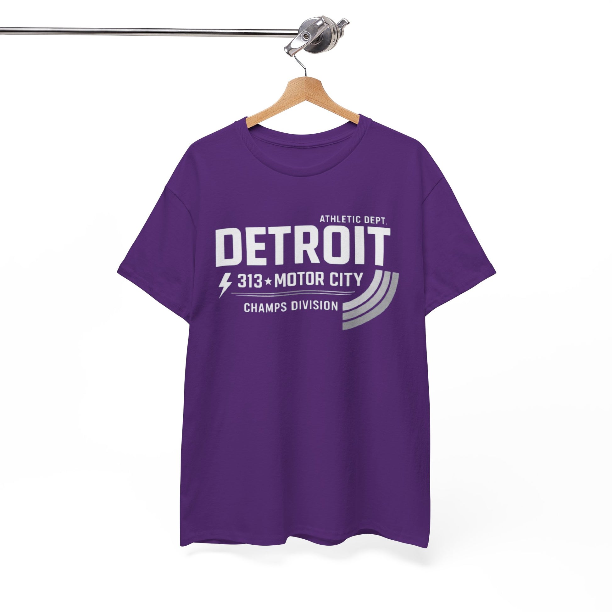 White Smoke Detroit Motor City Tee – 'Detroit 313' Athletic Dept Graphic T‑Shirt