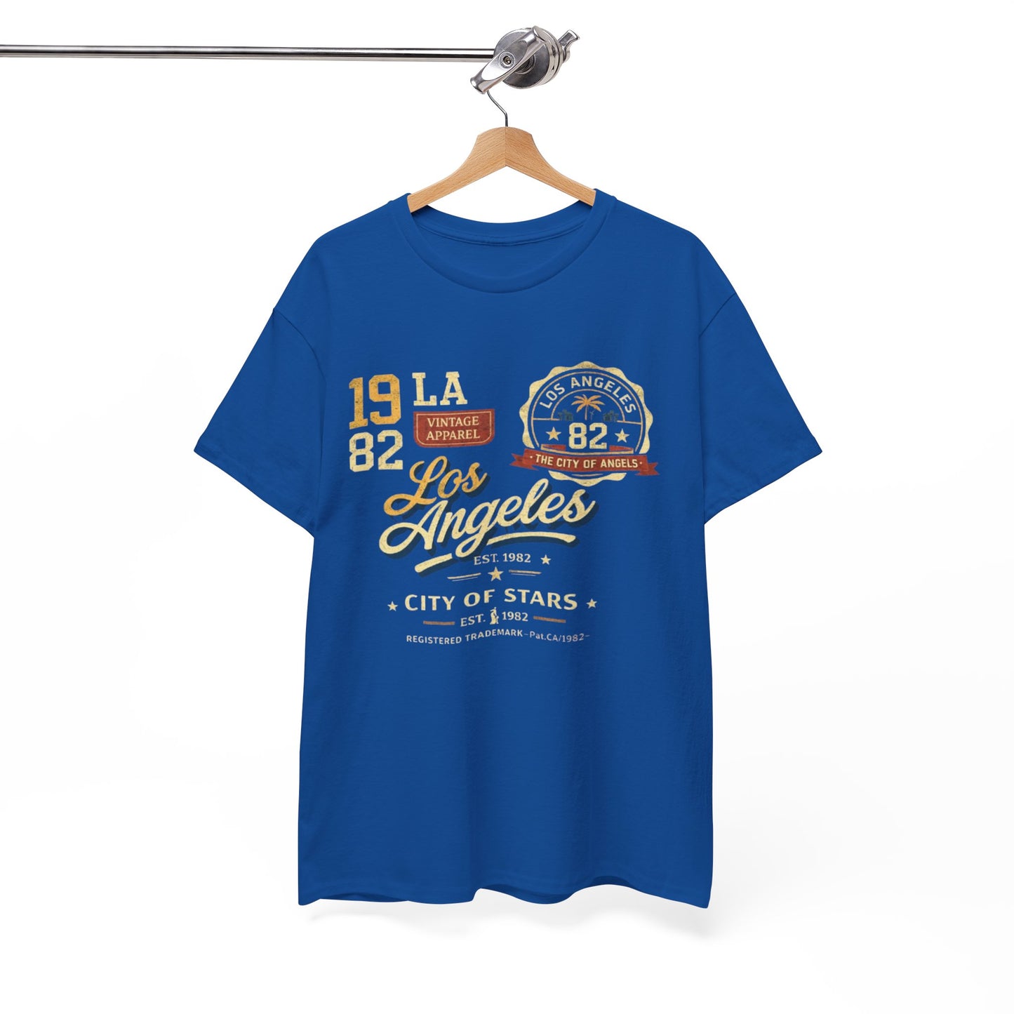 White Smoke Los Angeles 1982 Vintage Graphic Tee — City of Stars LA T-Shirt