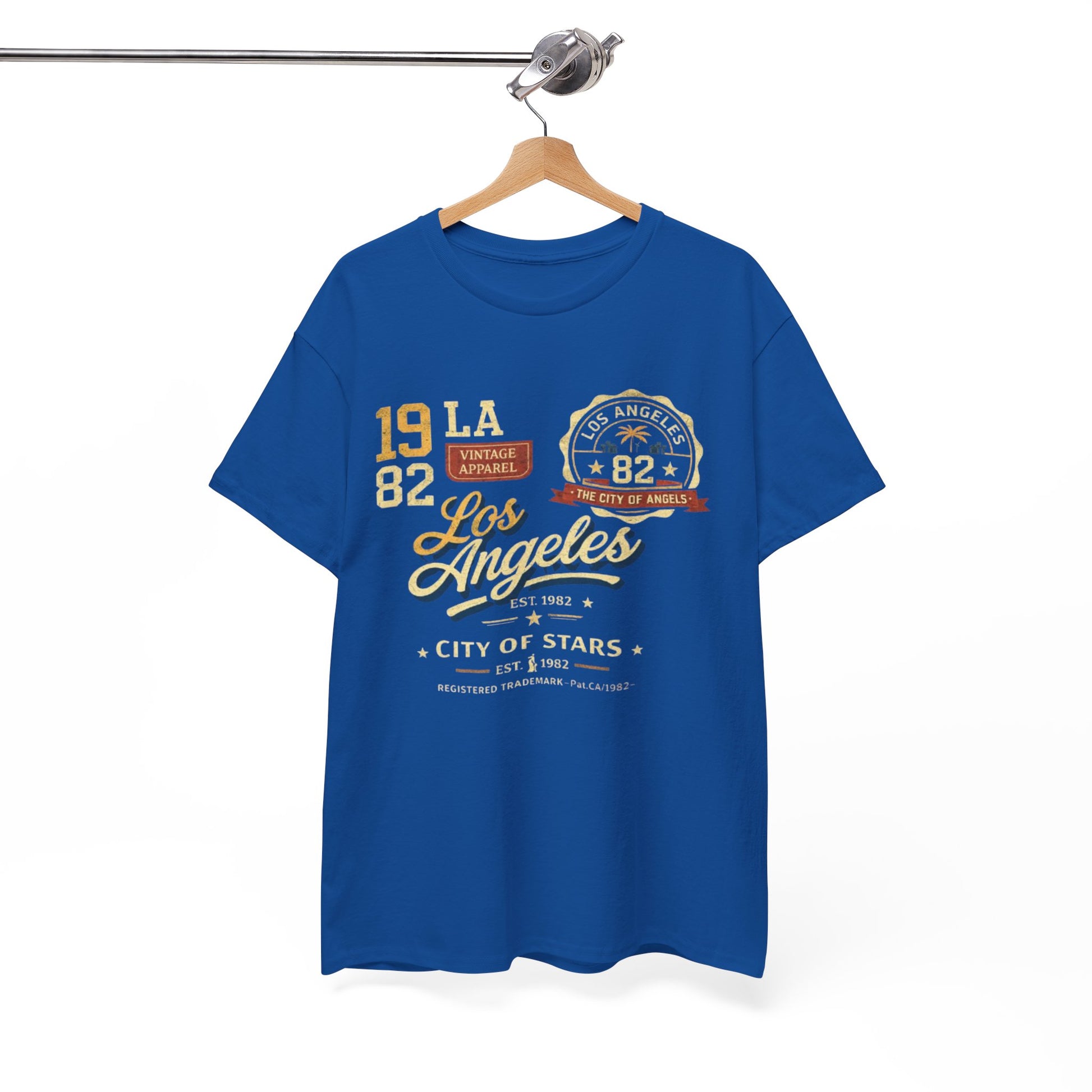 White Smoke Los Angeles 1982 Vintage Graphic Tee — City of Stars LA T-Shirt
