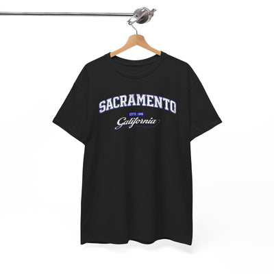 White Smoke Sacramento California Tee — Vintage Collegiate City Shirt