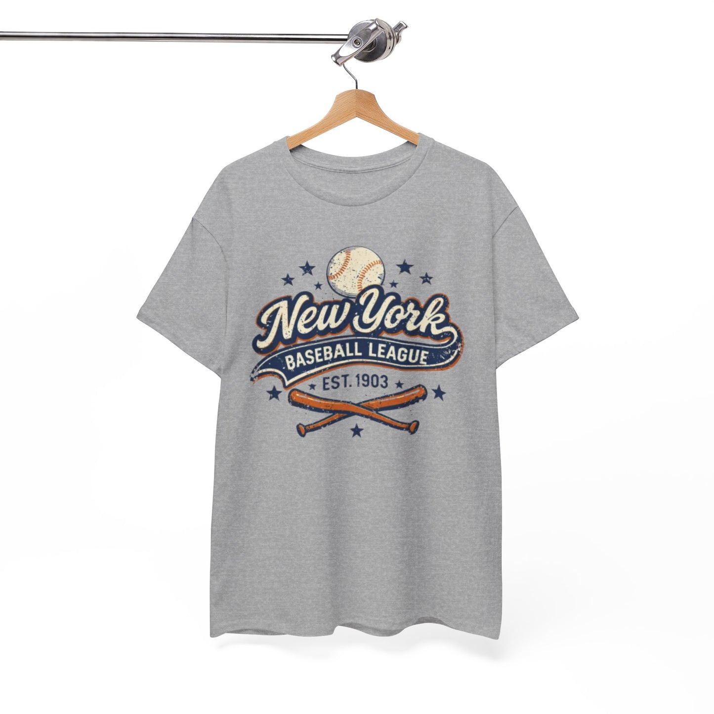 Baseball Tee — New York Baseball League "Est. 1903" Vintage Graphic