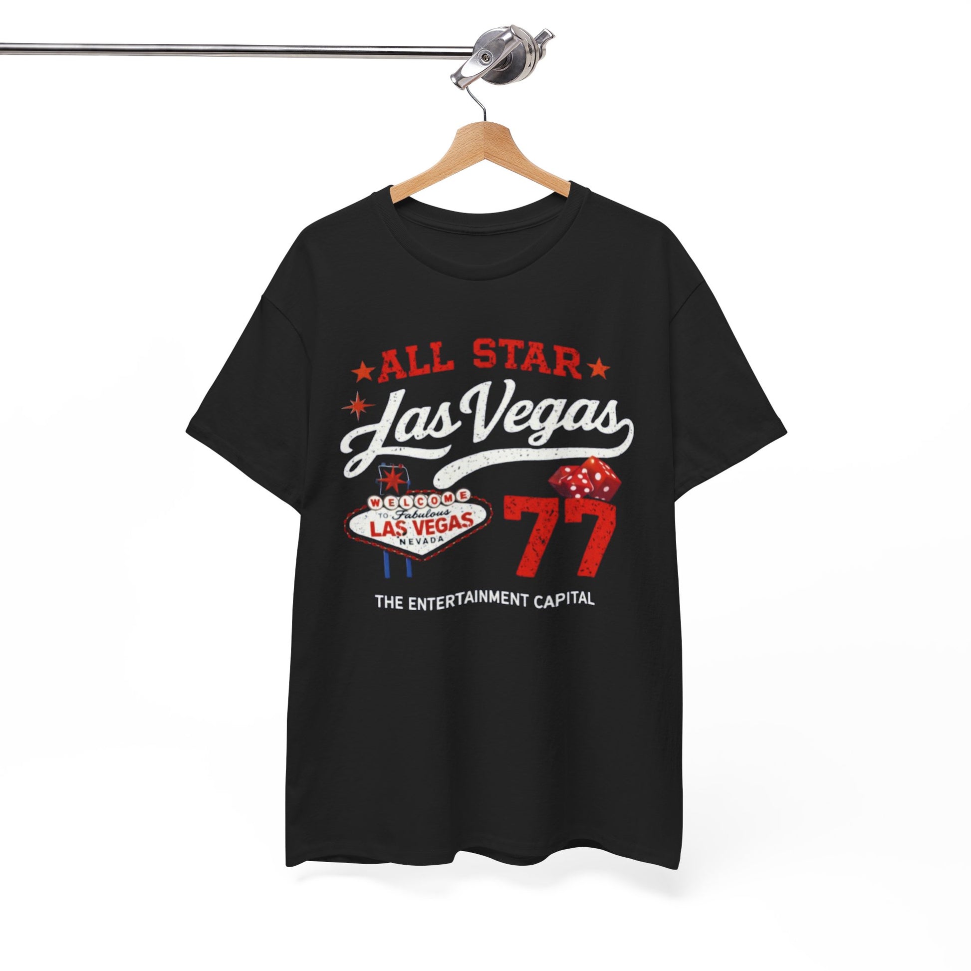 Las Vegas All Star '77 Tee — Retro Casino Graphic T‑Shirt – nfl fan apparel, nfl fan apparel, image 1.0