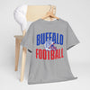 Dark Gray Buffalo Football T-Shirt — Retro Helmet Sports Tee