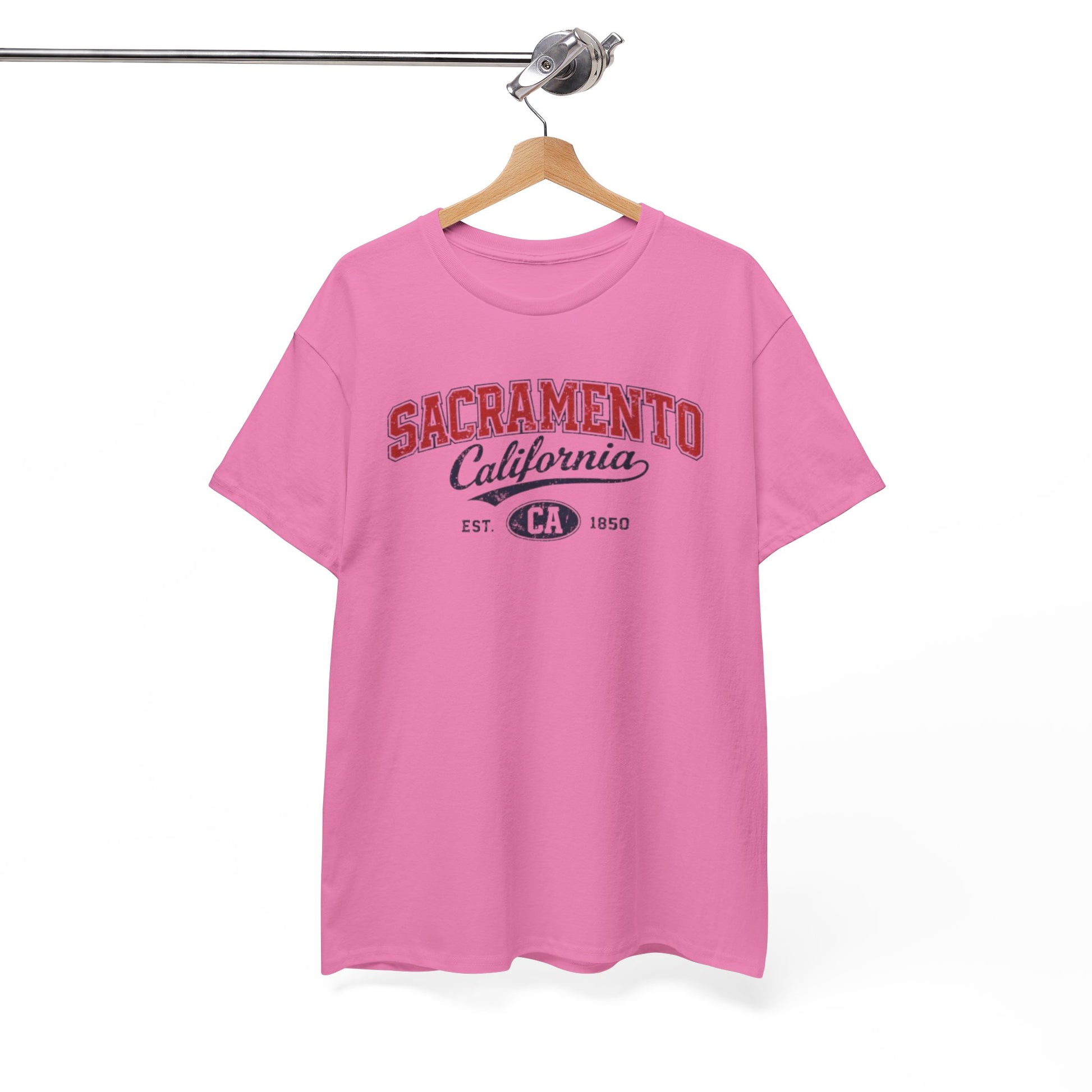 White Smoke Sacramento California Vintage Tee — Retro City College Shirt