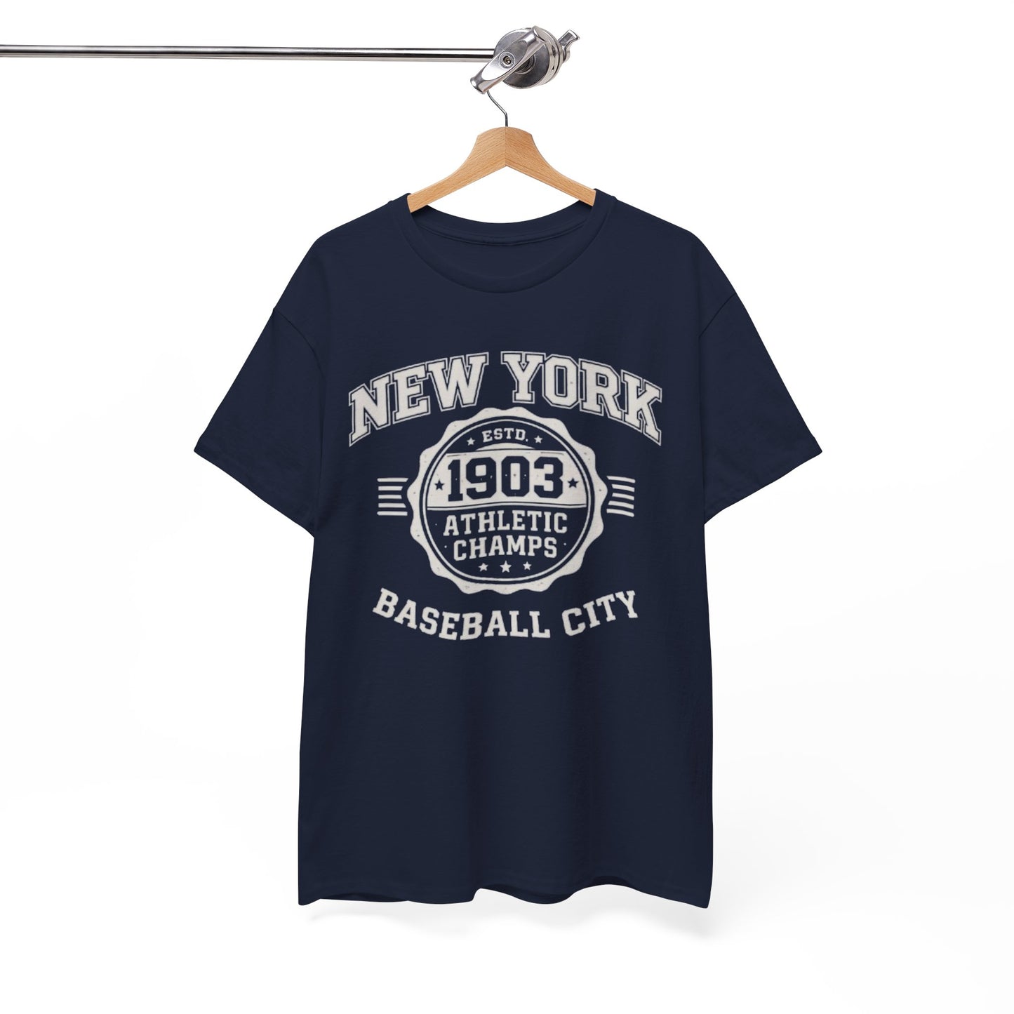 New York Baseball T-Shirt – 1903 Athletic Champs Varsity Design Tee