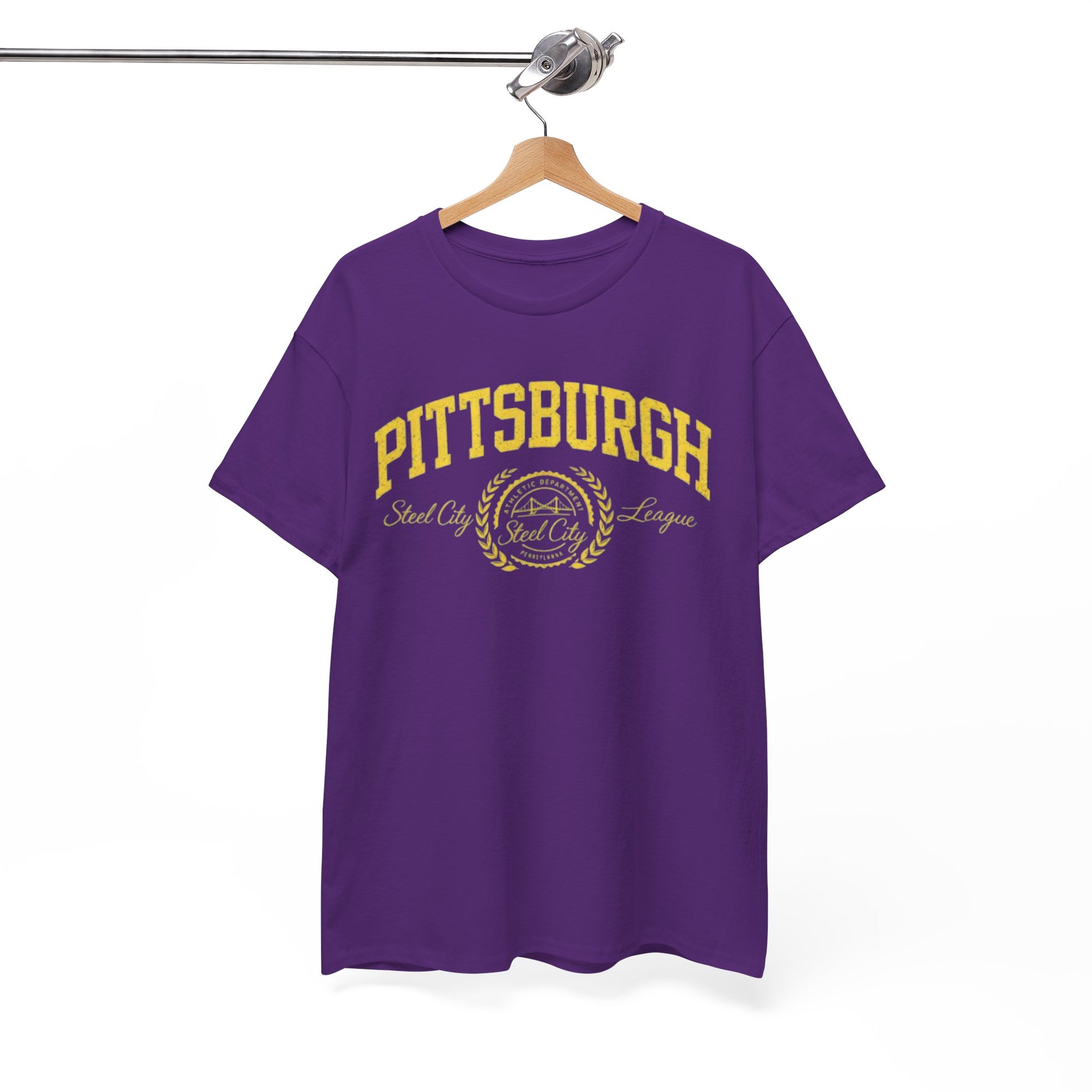 Pittsburgh Vintage Seal Tee Retro athletic and varsity layouts T-Shirt streetwear fashion product image 6