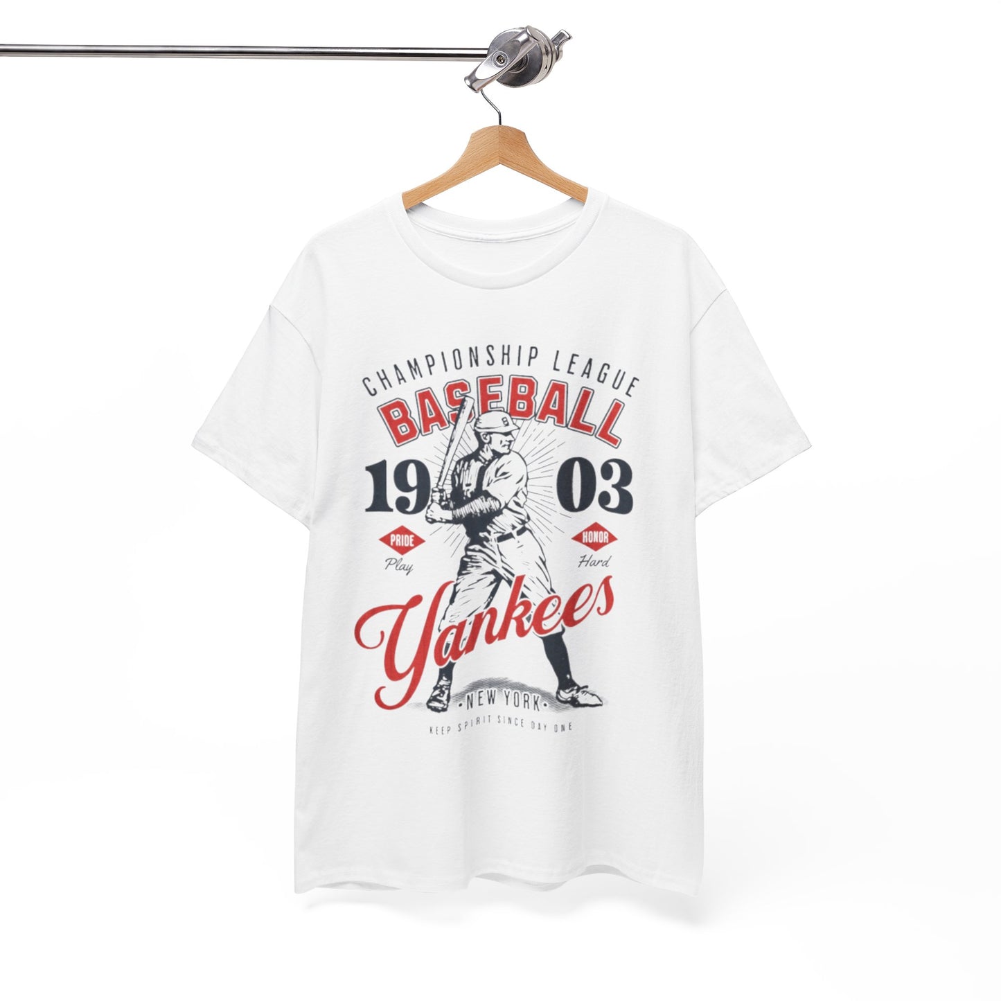 New York Baseball Yankees Tee — Vintage 1903 Championship Player Graphic T-Shirt