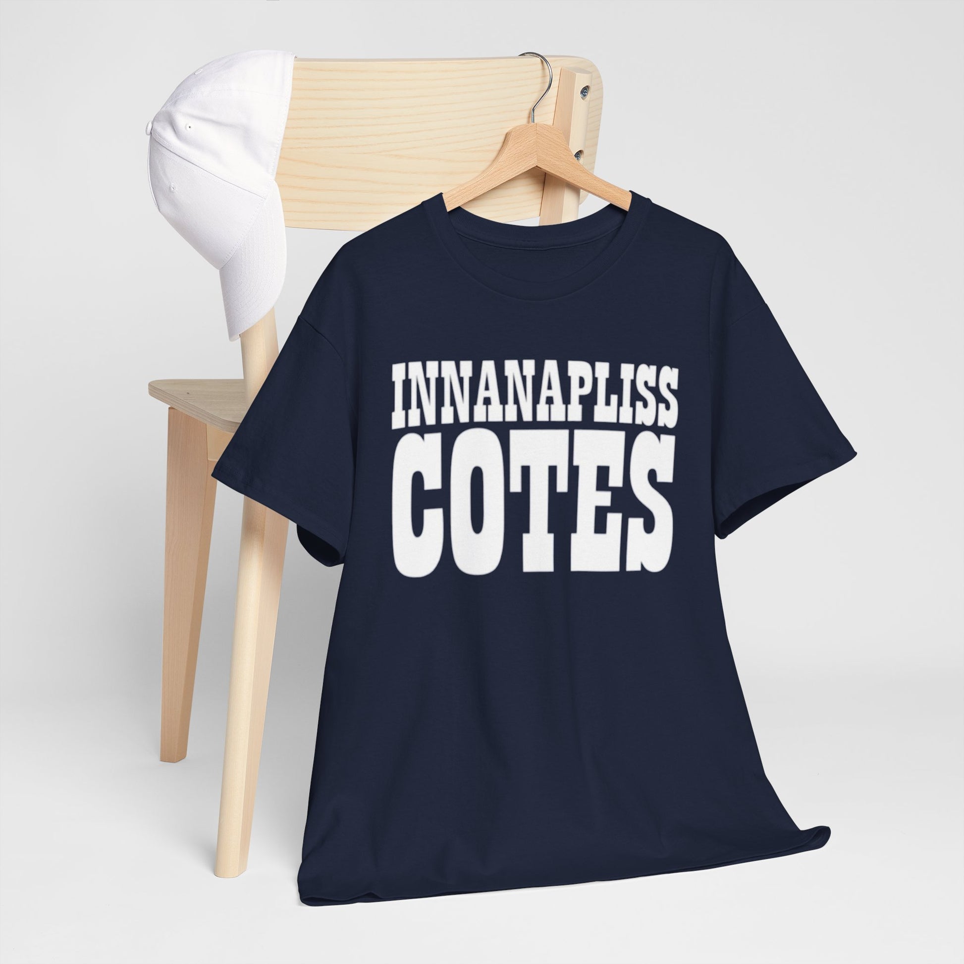 Dark Slate Gray Indianapolis Colts InnanaPliss Cotes Tee — Bold Text Graphic T-Shirt
