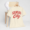 Antique White Kansas City Varsity Vintage Script Tee
