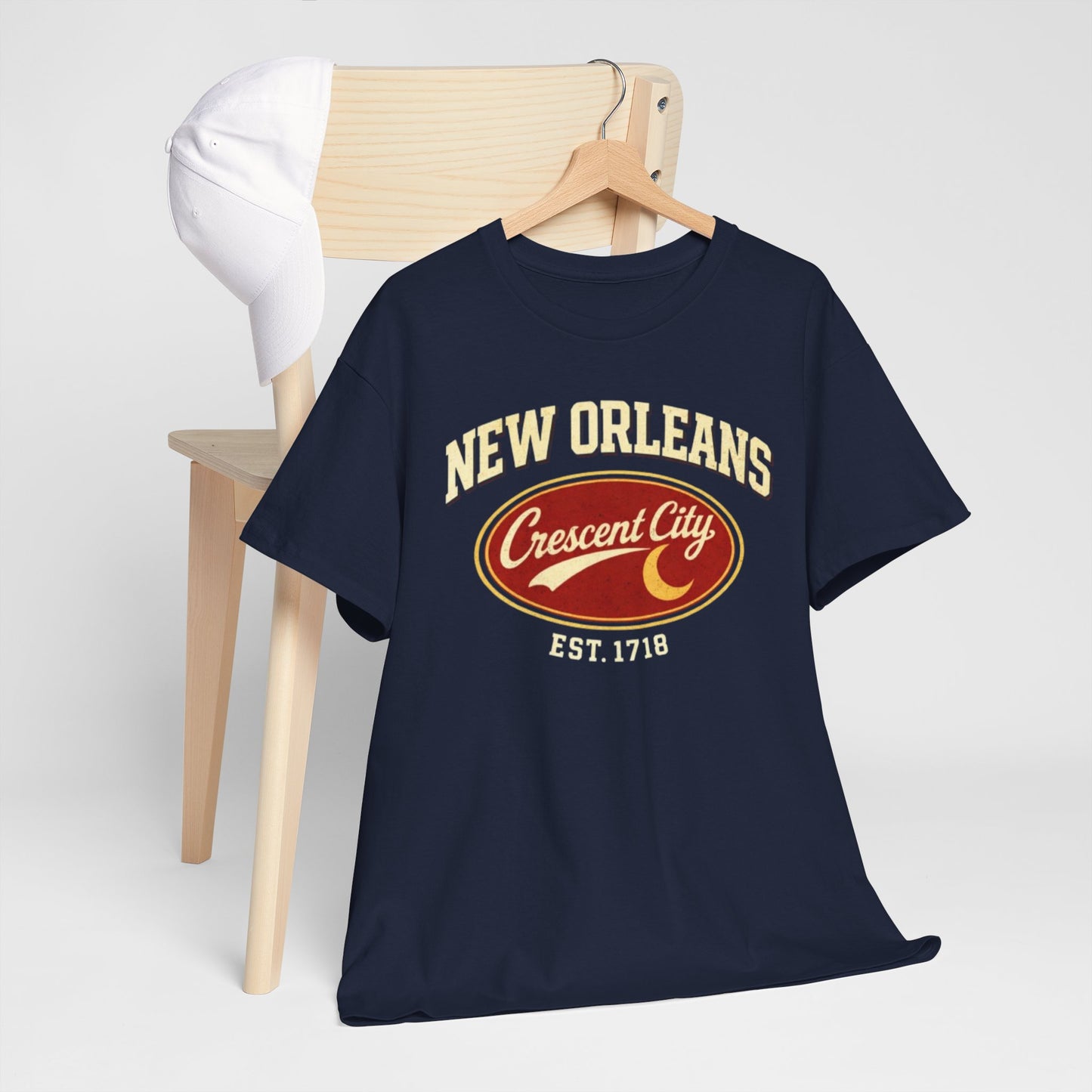New Orleans Crescent City T-Shirt — Vintage Est. 1718 Tee