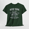 Dark Slate Gray New York NYC Baseball Athletic Dept. T‑Shirt — Vintage Varsity Sports Tee
