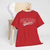 Firebrick Columbus Baseball Tee — Vintage Shirt