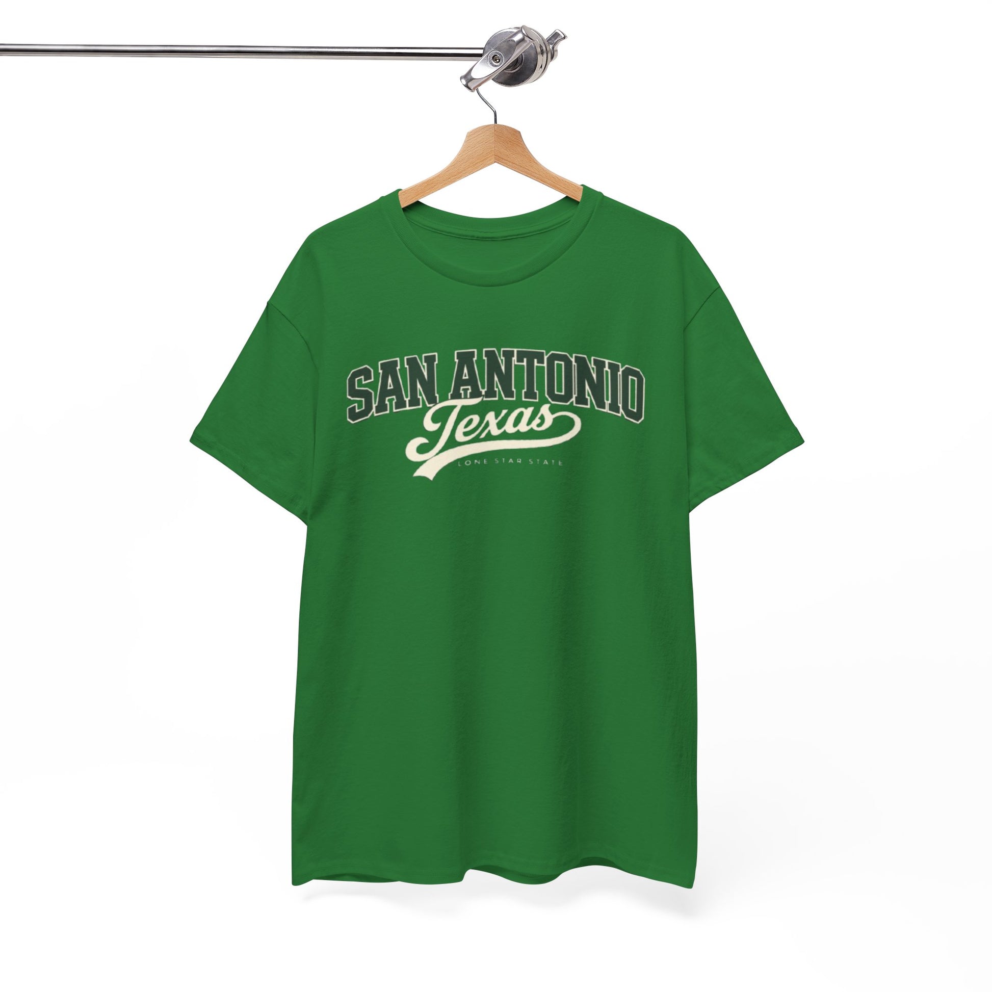 White Smoke San Antonio Texas Vintage Tee — Retro City Script T-Shirt