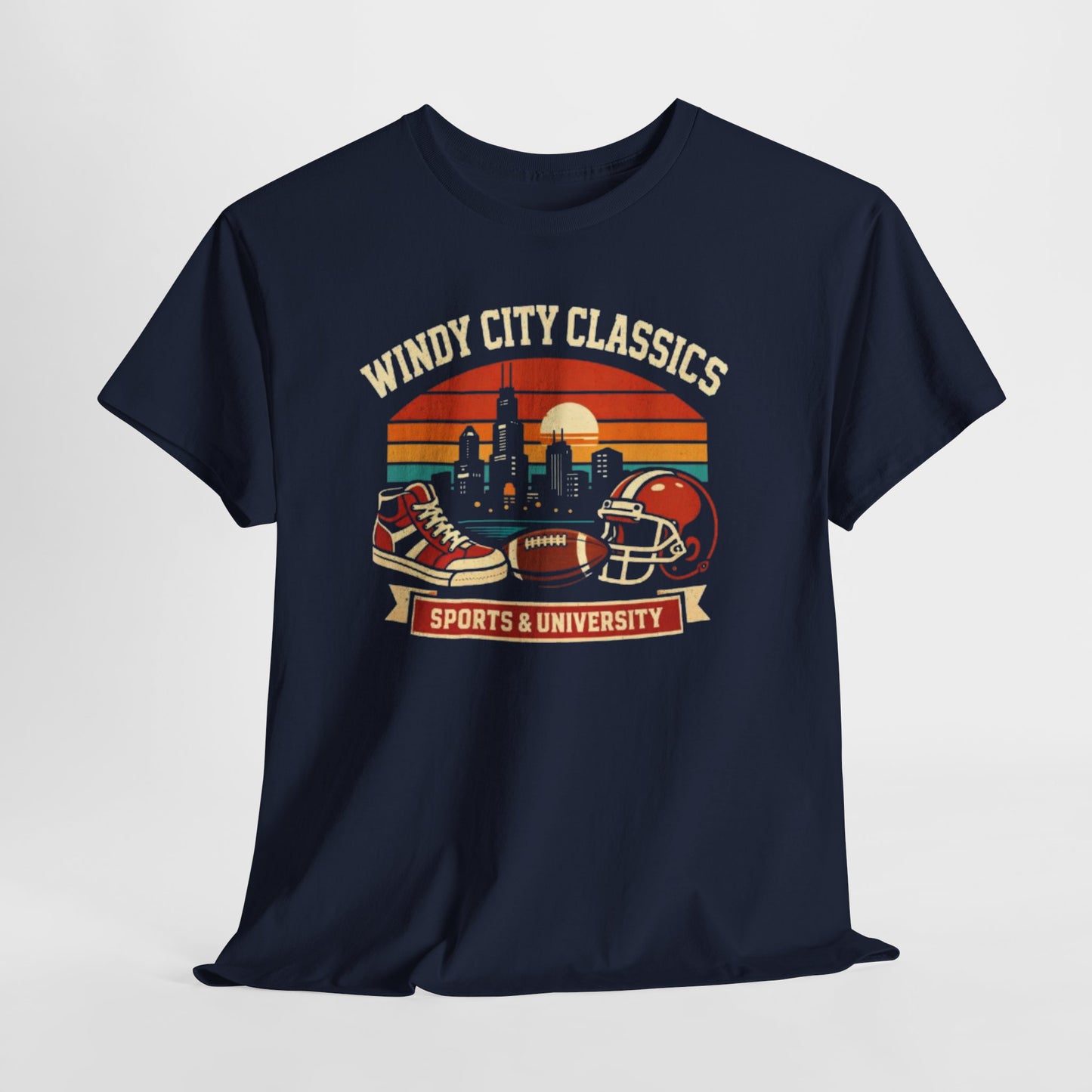 Lavender Windy City Classics Sports and University T-Shirt – Chicago Vintage Sports Graphic Tee