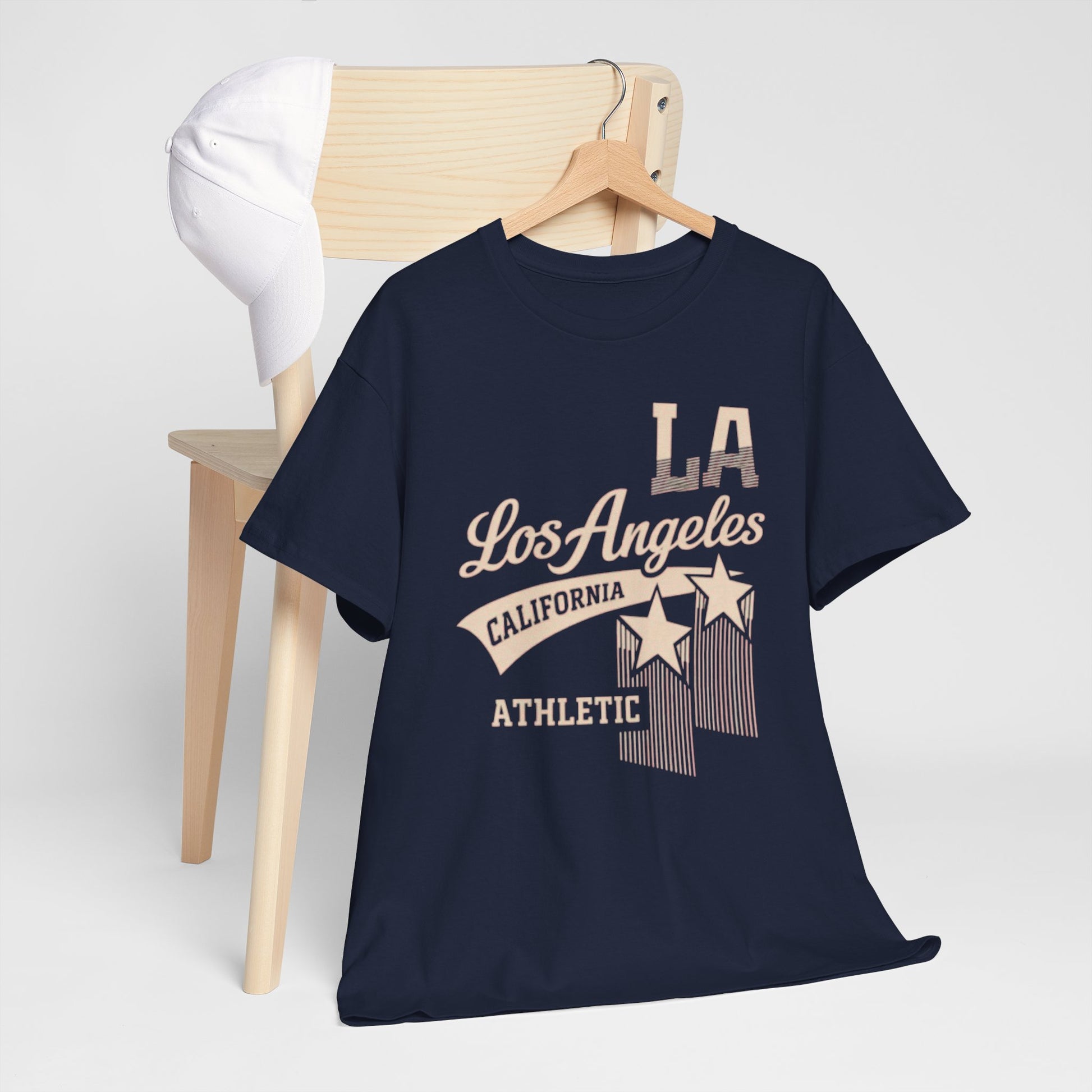 Dark Slate Gray Los Angeles Athletic Tee — LA California Vintage Stars T-Shirt