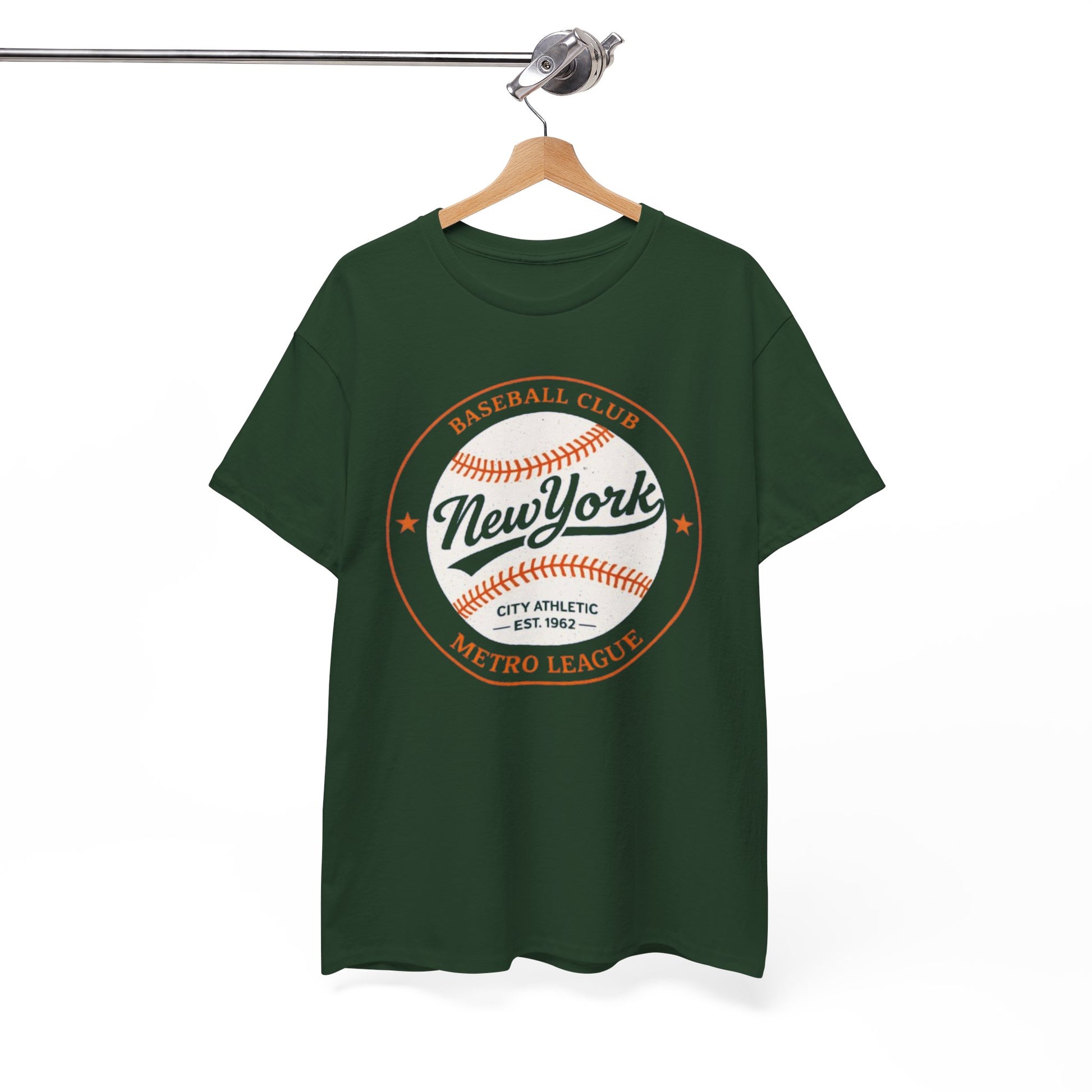 White Smoke New York Baseball Club Tee — Vintage Metro League Graphic T-Shirt