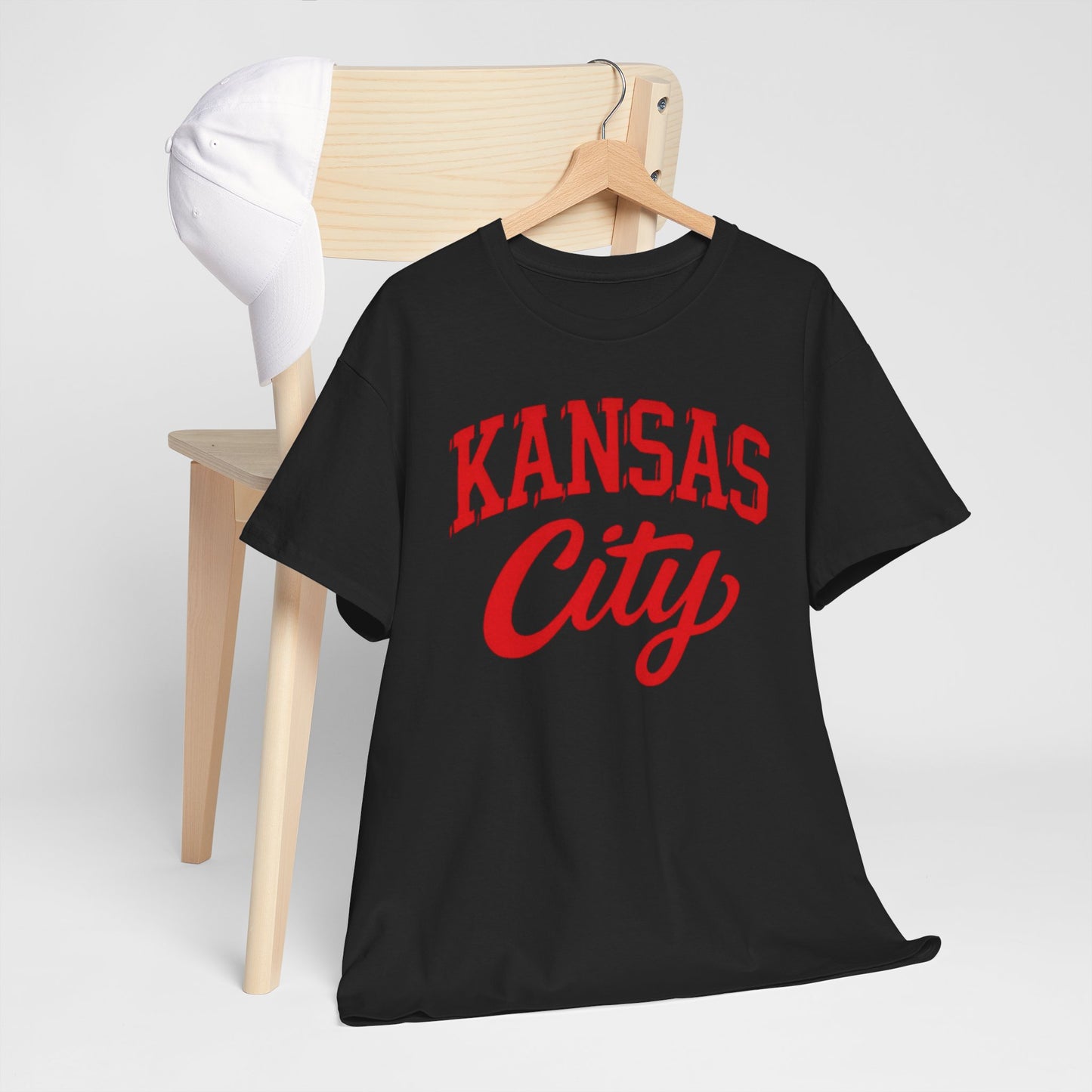 Dark Slate Gray Kansas City Varsity Vintage Script Tee
