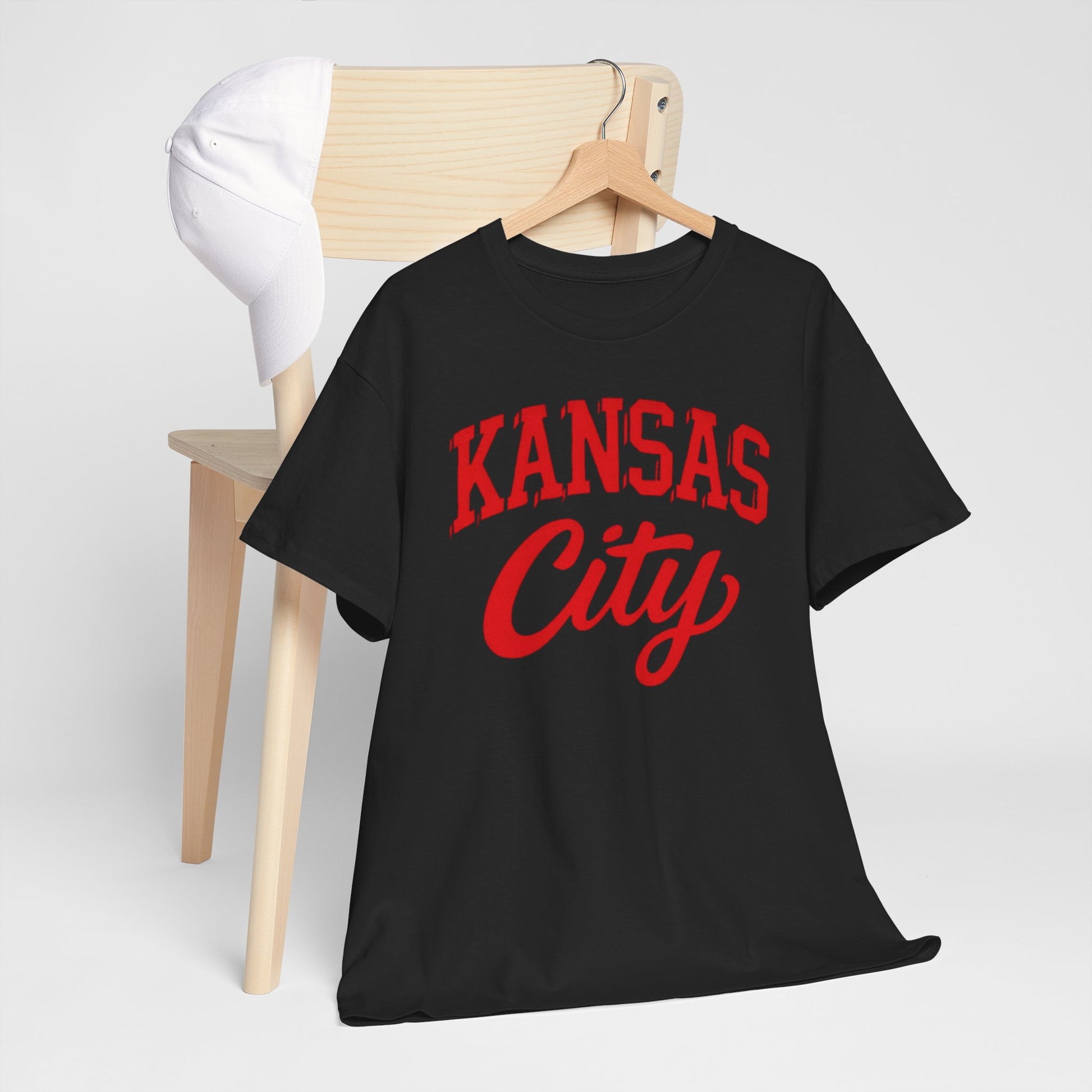 Dark Slate Gray Kansas City Varsity Vintage Script Tee