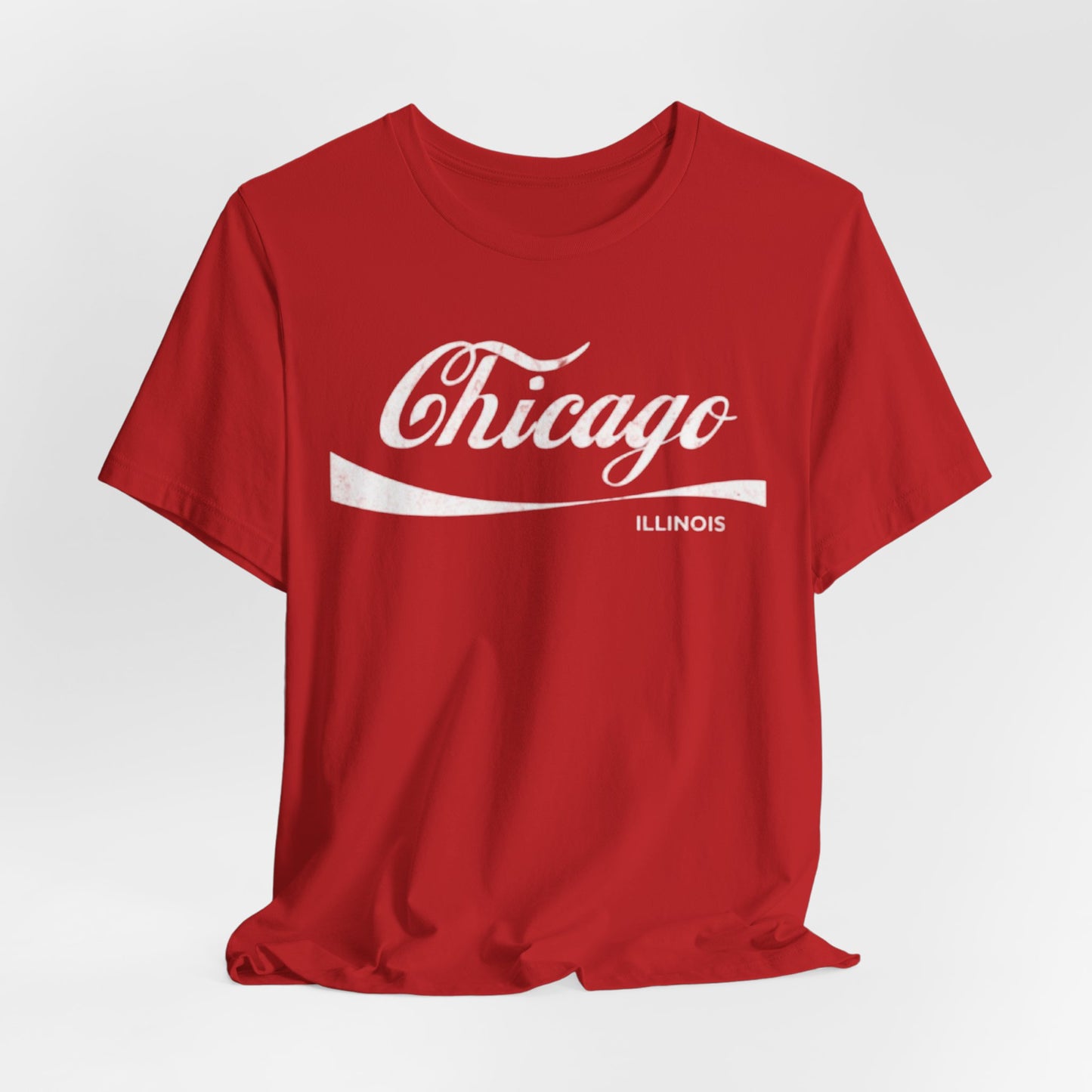 Chicago Script T‑Shirt — Vintage Illinois City  Tee