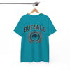 White Smoke Buffalo Crest Tee – Vintage Buffalo Logo T-Shirt
