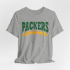 Lavender Packers Football Tee — Vintage Green & Gold Gridiron Design