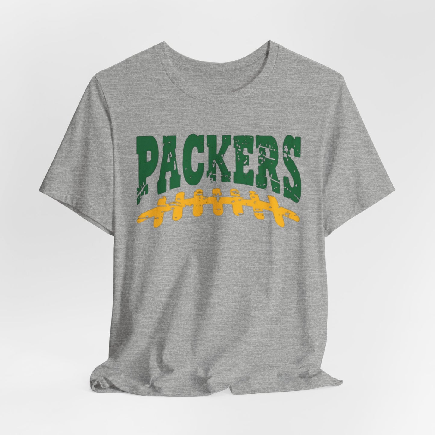 Packers Football Tee — Vintage Green & Gold Gridiron Design