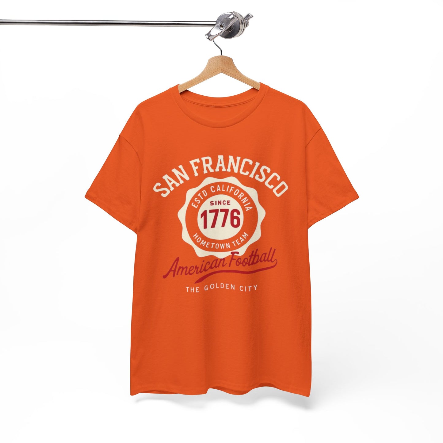 San Francisco American Football Heritage T-Shirt – Golden City Hometown Style Tee