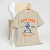 Lavender New York Baseball League T-Shirt – Vintage Athletic Streetwear Tee