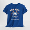 Lavender New York Skyline Tee — 'The Empire State' Vintage City Shirt