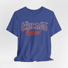 Dark Slate Blue Chicago Football Tee — Vintage Collegiate Style T-Shirt
