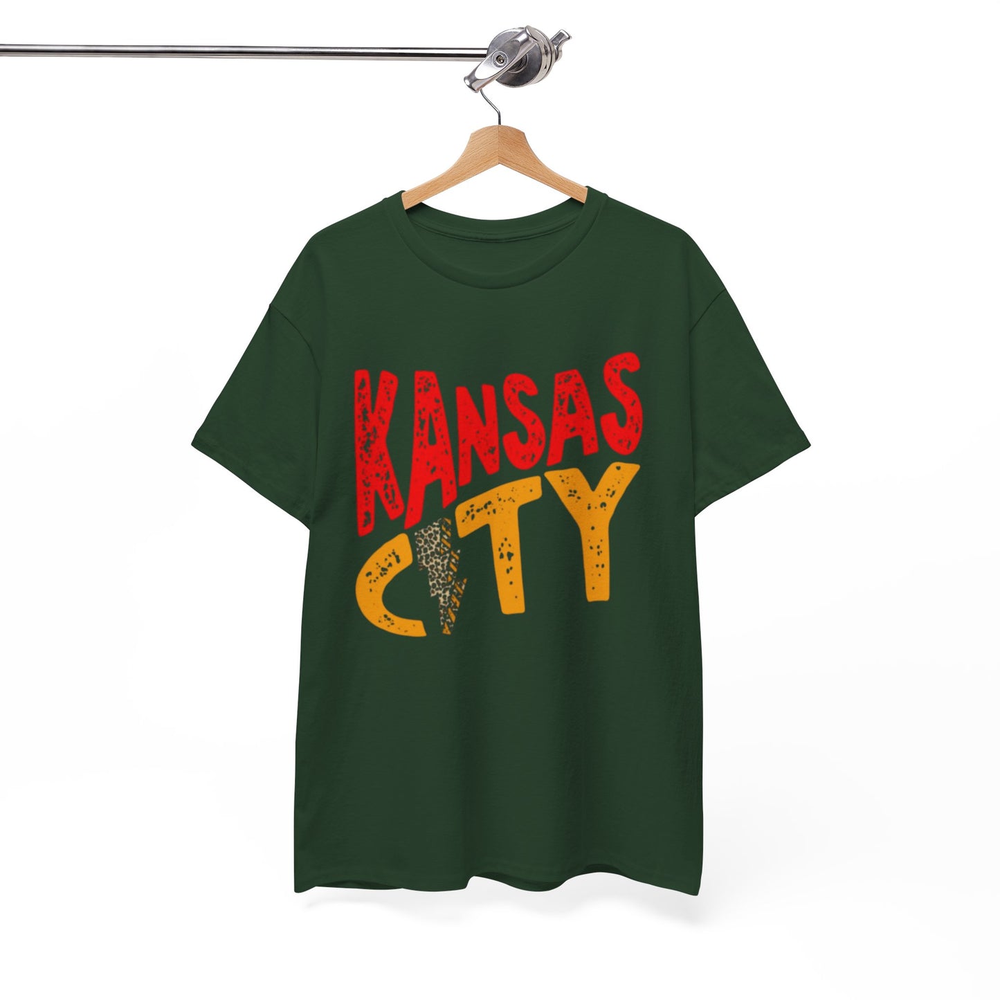 White Smoke Kansas City Retro Tee — Vintage Distressed KC City Shirt