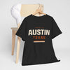 Dark Slate Gray Austin Texas Capital City Graphic T-Shirt – Minimalist City Streetwear Tee