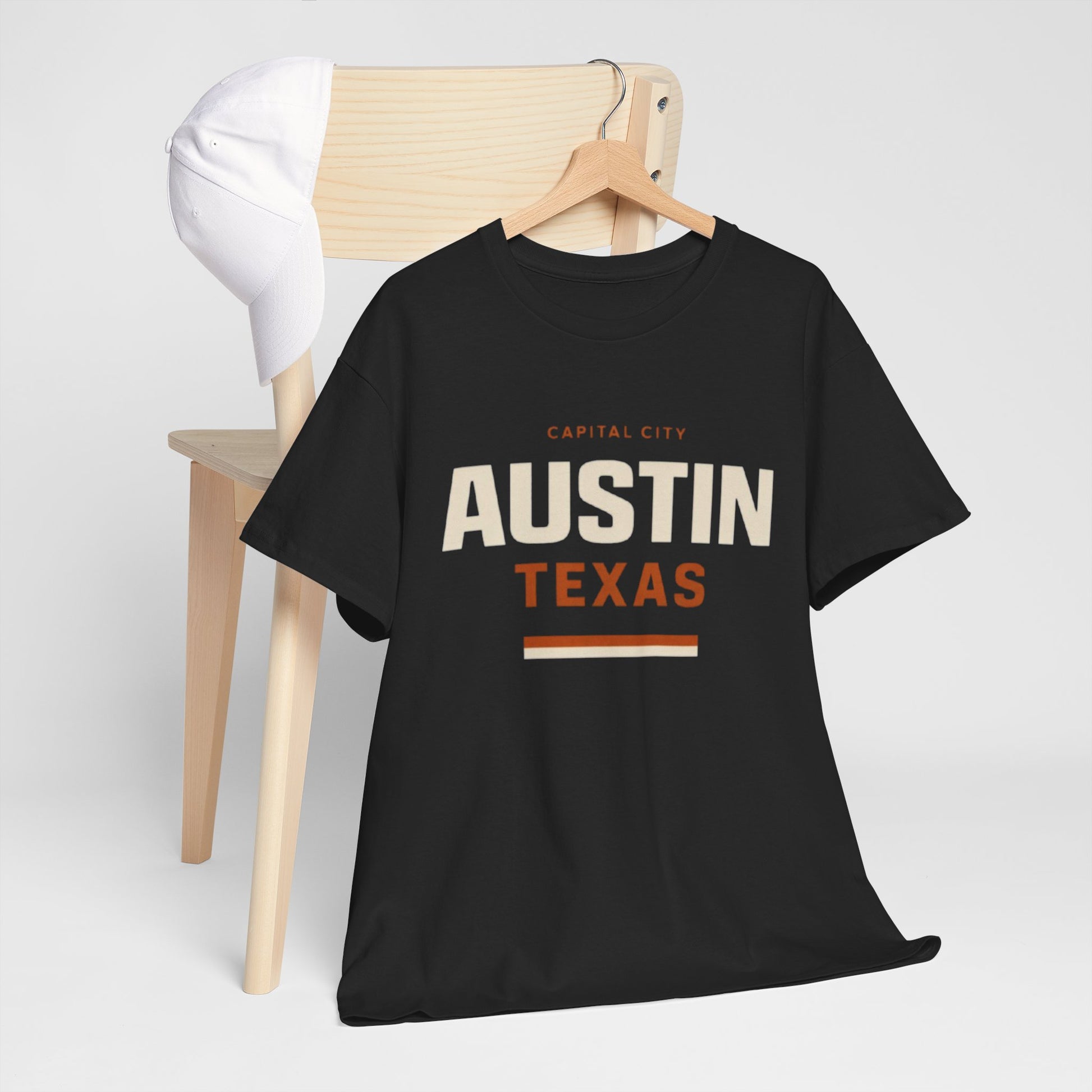 Dark Slate Gray Austin Texas Capital City Graphic T-Shirt – Minimalist City Streetwear Tee