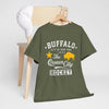 Lavender Buffalo City T‑Shirt – Gold Star & Bison Graphic Tee