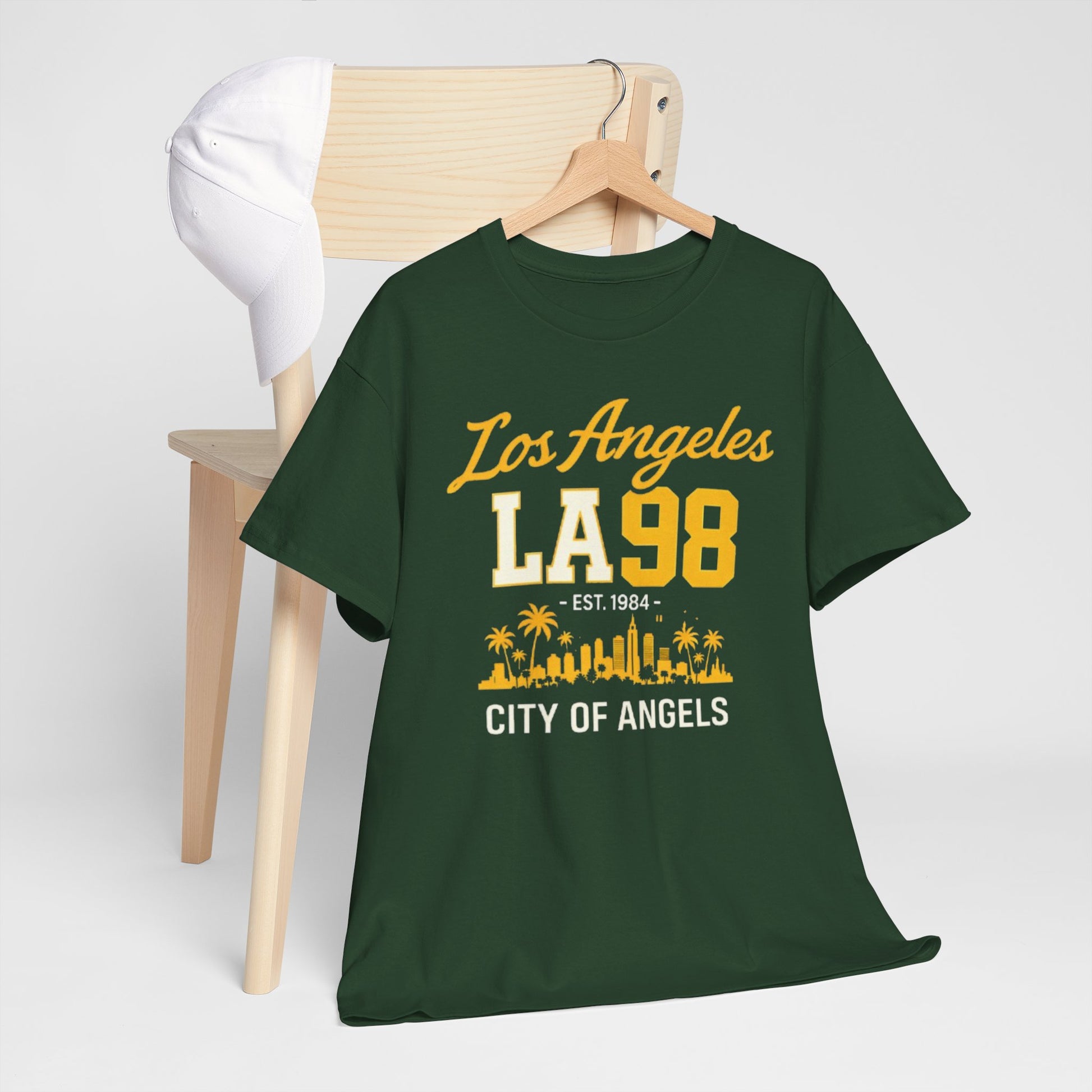Lavender Los Angeles LA 98 T-Shirt – City of Angels Skyline Tee