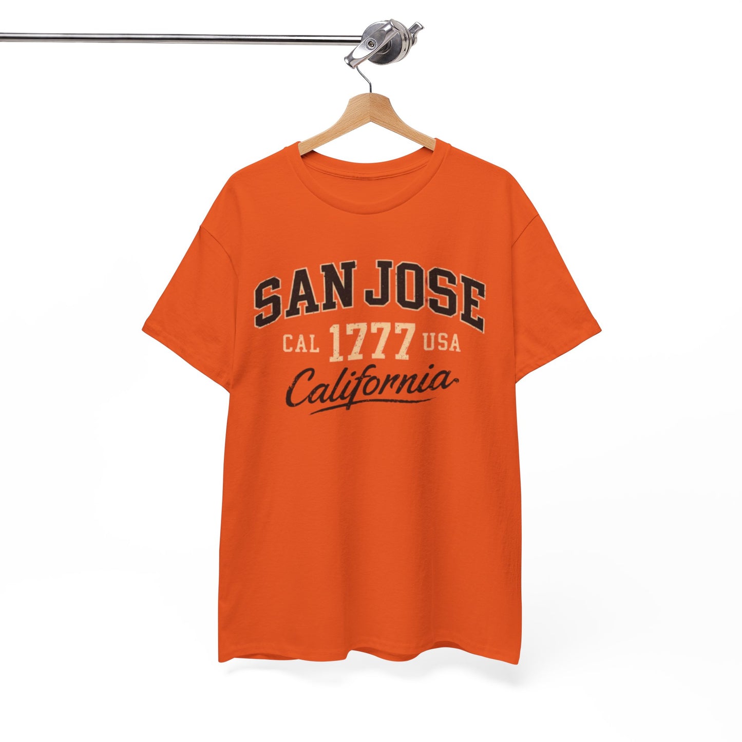 San Jose California Tee – Vintage '1777' Collegiate City Shirt Bay Area graphic tee