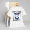 Gray San Francisco Basketball Collegiate Graphic T-Shirt – Golden Gate City Sports Tee