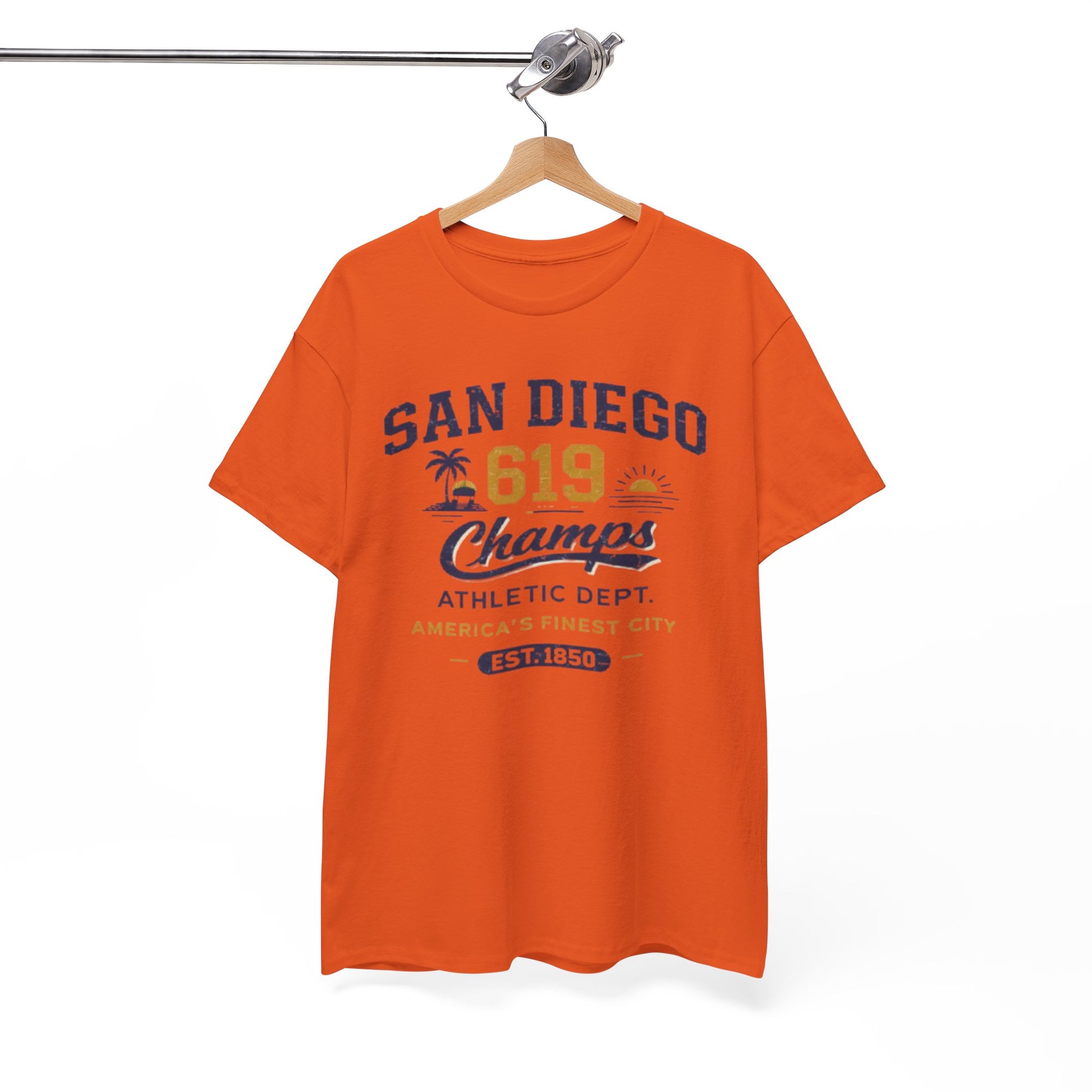 White Smoke San Diego 619 Champs T-Shirt city beach vibe tee
