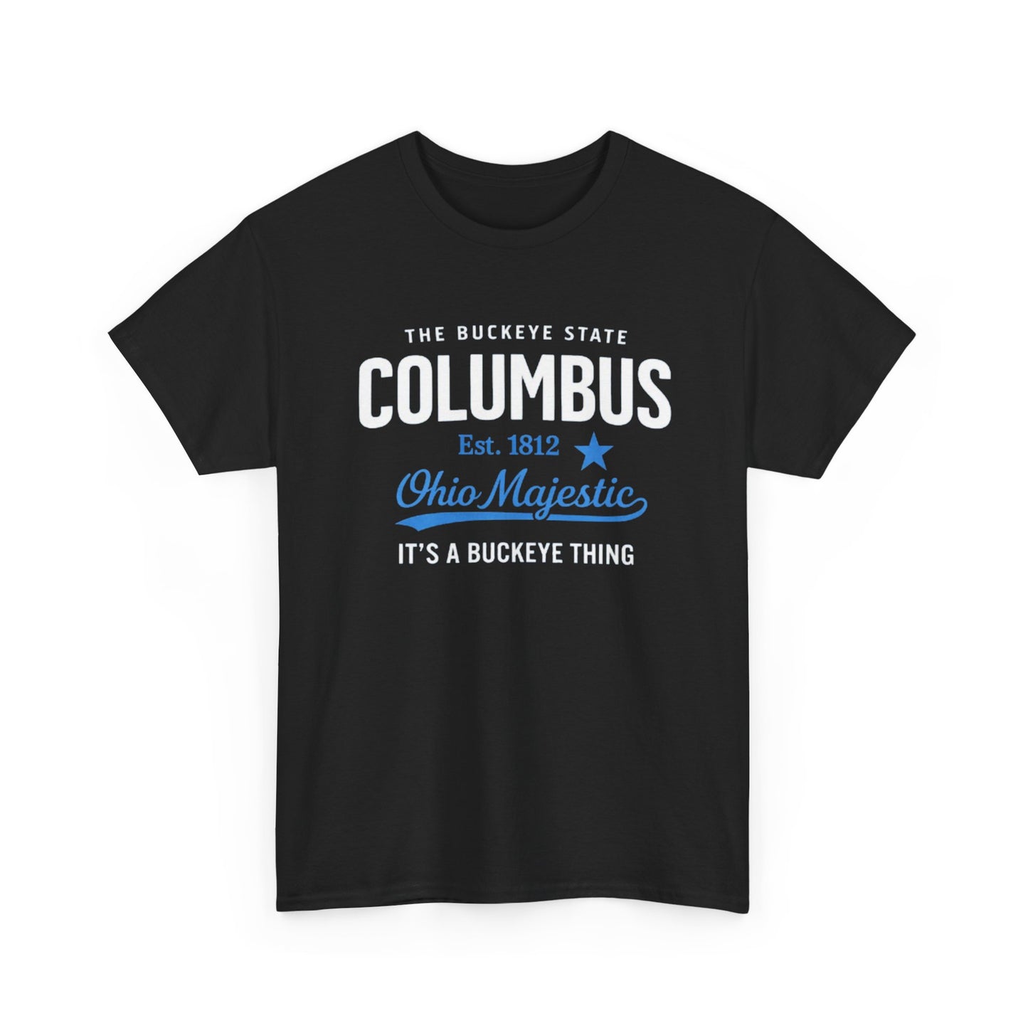 Dark Slate Gray Columbus Ohio Majestic Tee — "It's a Buckeye Thing" City  T-Shirt
