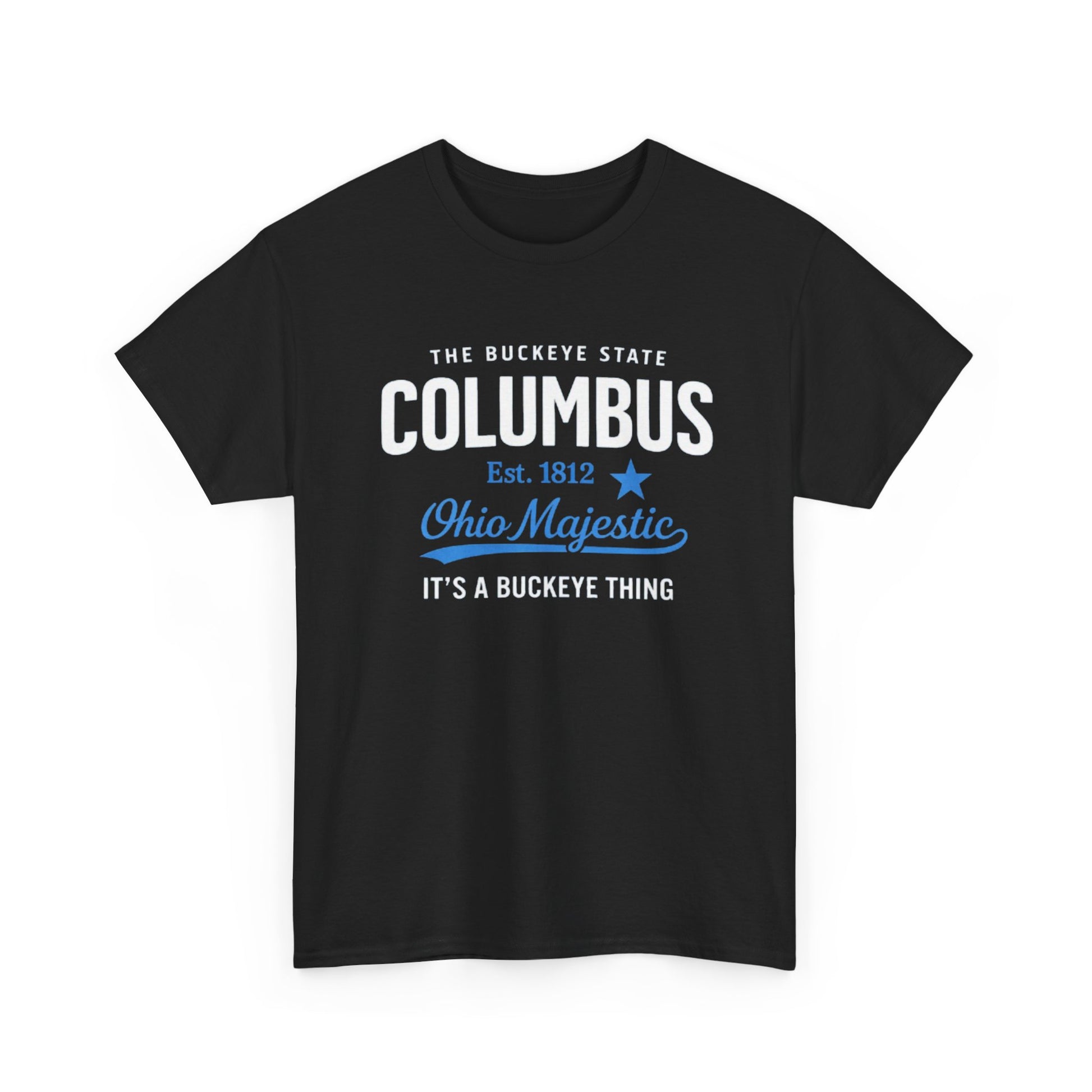 Dark Slate Gray Columbus Ohio Majestic Tee — "It's a Buckeye Thing" City  T-Shirt