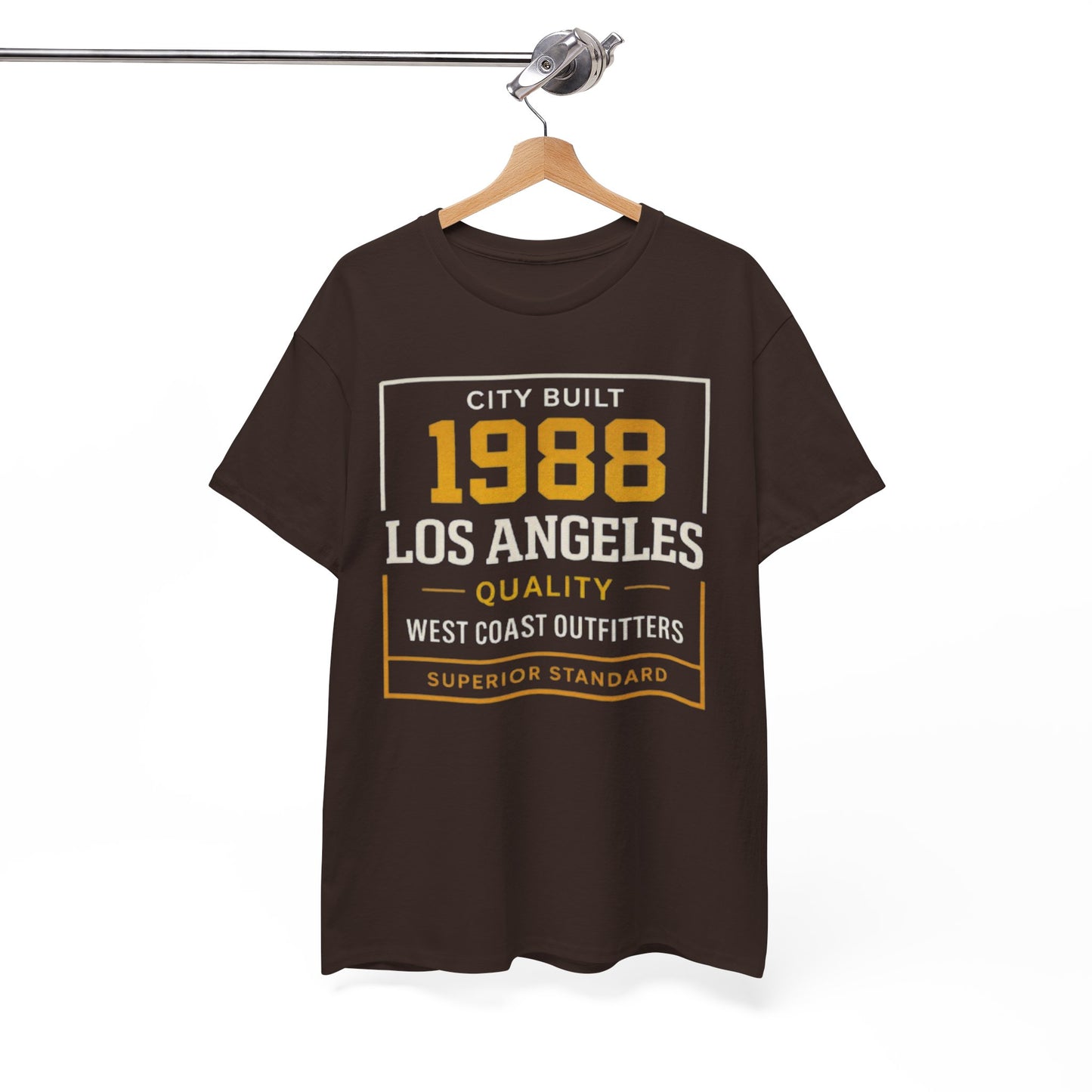 White Smoke 1988 Los Angeles Tee — Vintage City Built Graphic T-Shirt