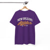White Smoke New Orleans Athletics T‑Shirt — Vintage Collegiate Sports Tee