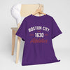 Lavender Boston City 1630 Athletics Tee — Vintage Massachusetts Sports T‑Shirt
