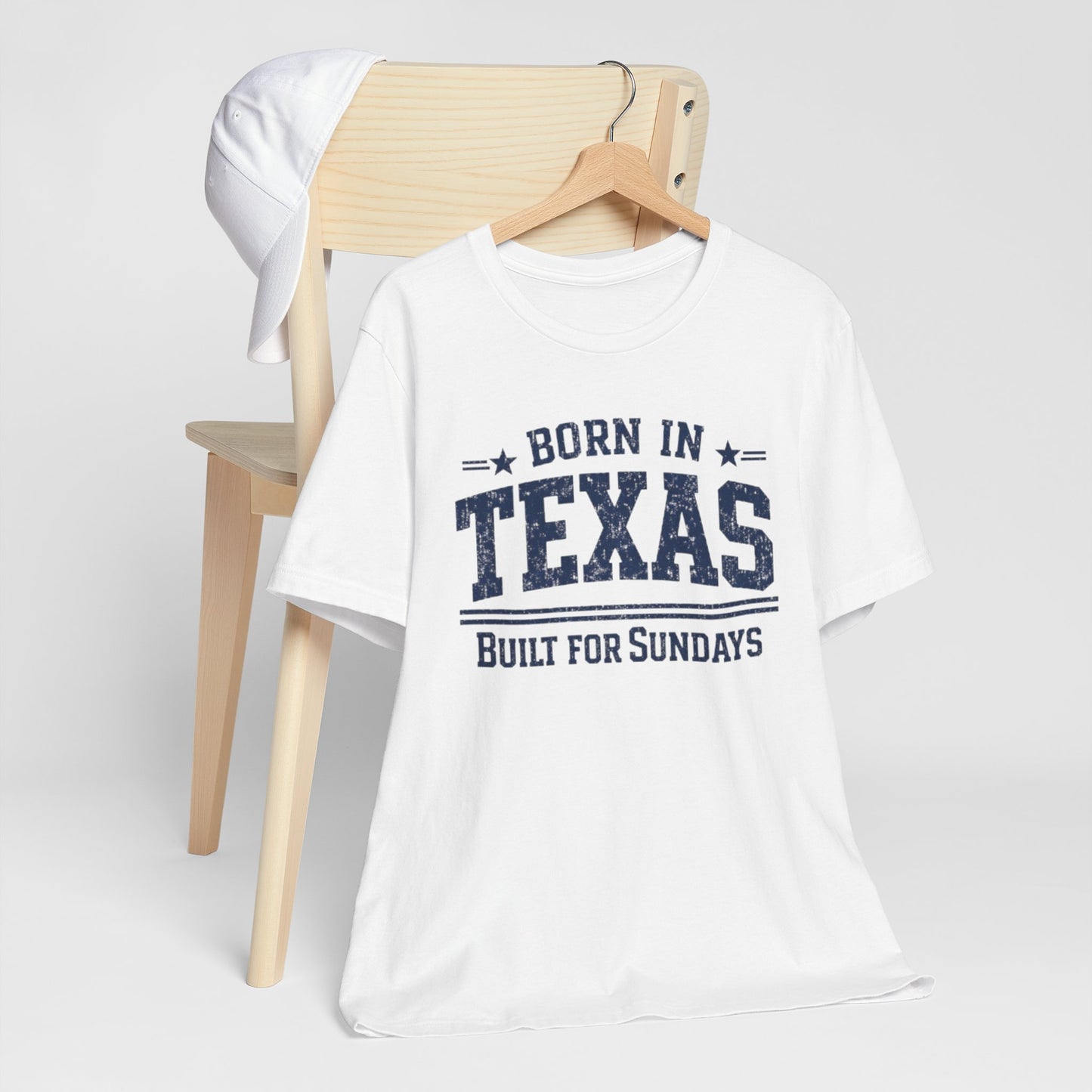 Lavender Texas Football Shirt – Born in Texas Built for Sundays Dallas Game Day T Shirt