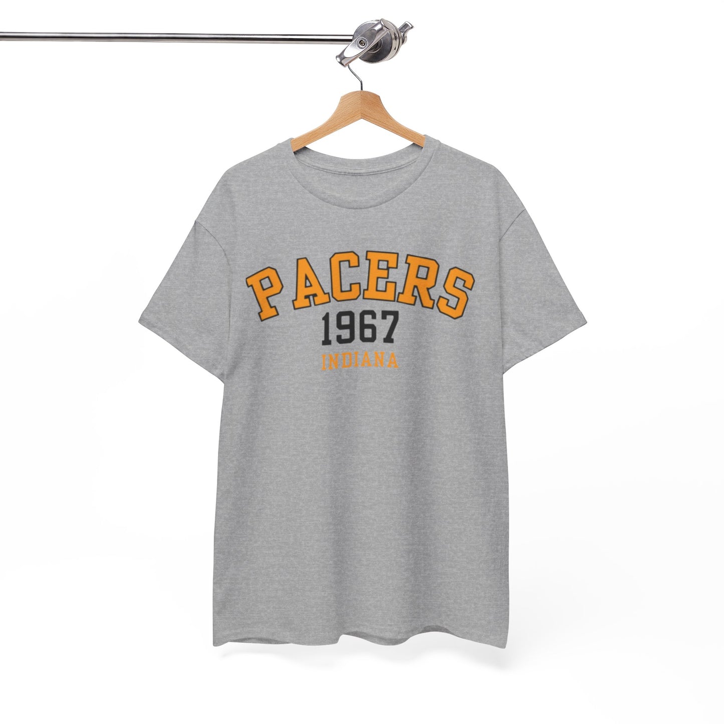 White Smoke Pacers 1967 Indiana T-Shirt — Vintage Basketball Tee