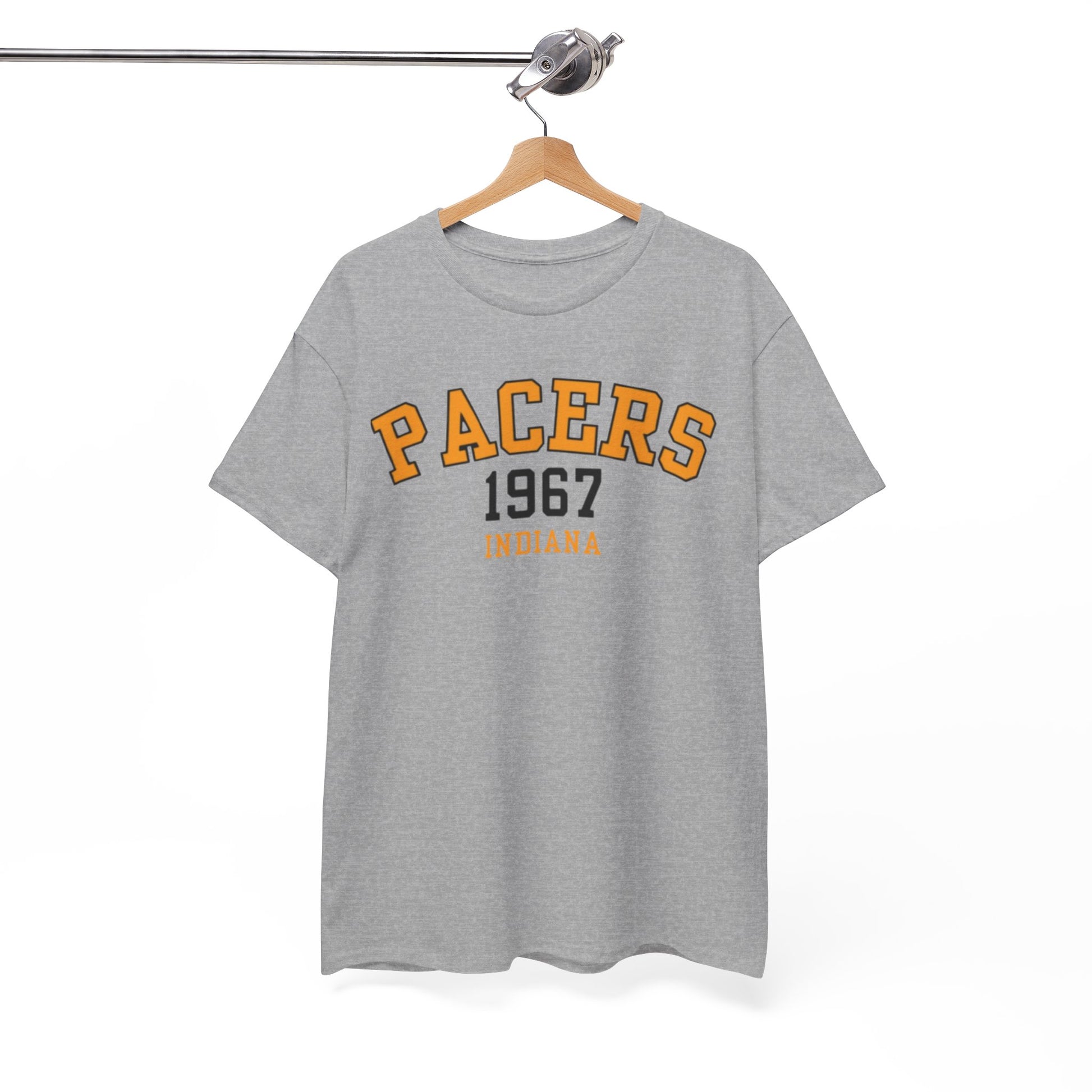 White Smoke Pacers 1967 Indiana T-Shirt — Vintage Basketball Tee