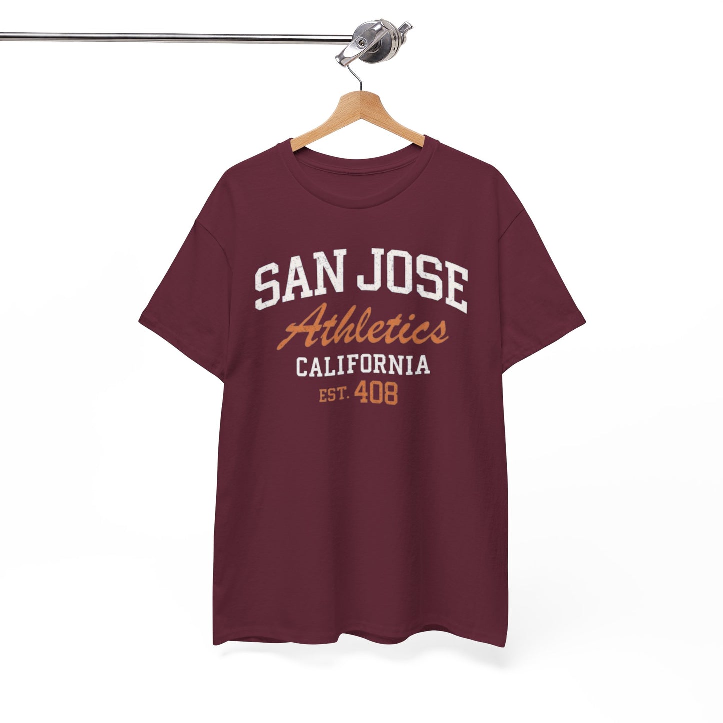 San Jose Athletics California Tee — "Est. 408" Vintage College Shirt