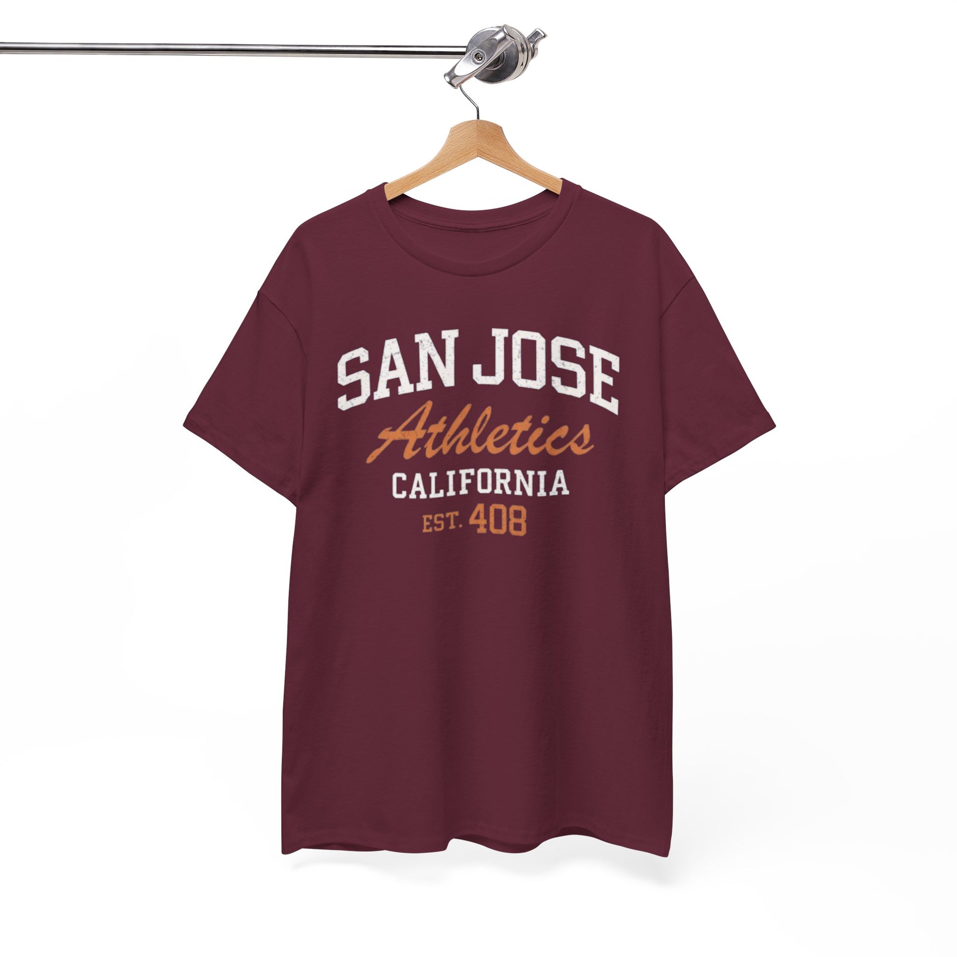San Jose Athletics California Tee — "Est. 408" Vintage College Shirt streetwear fashion product image 1