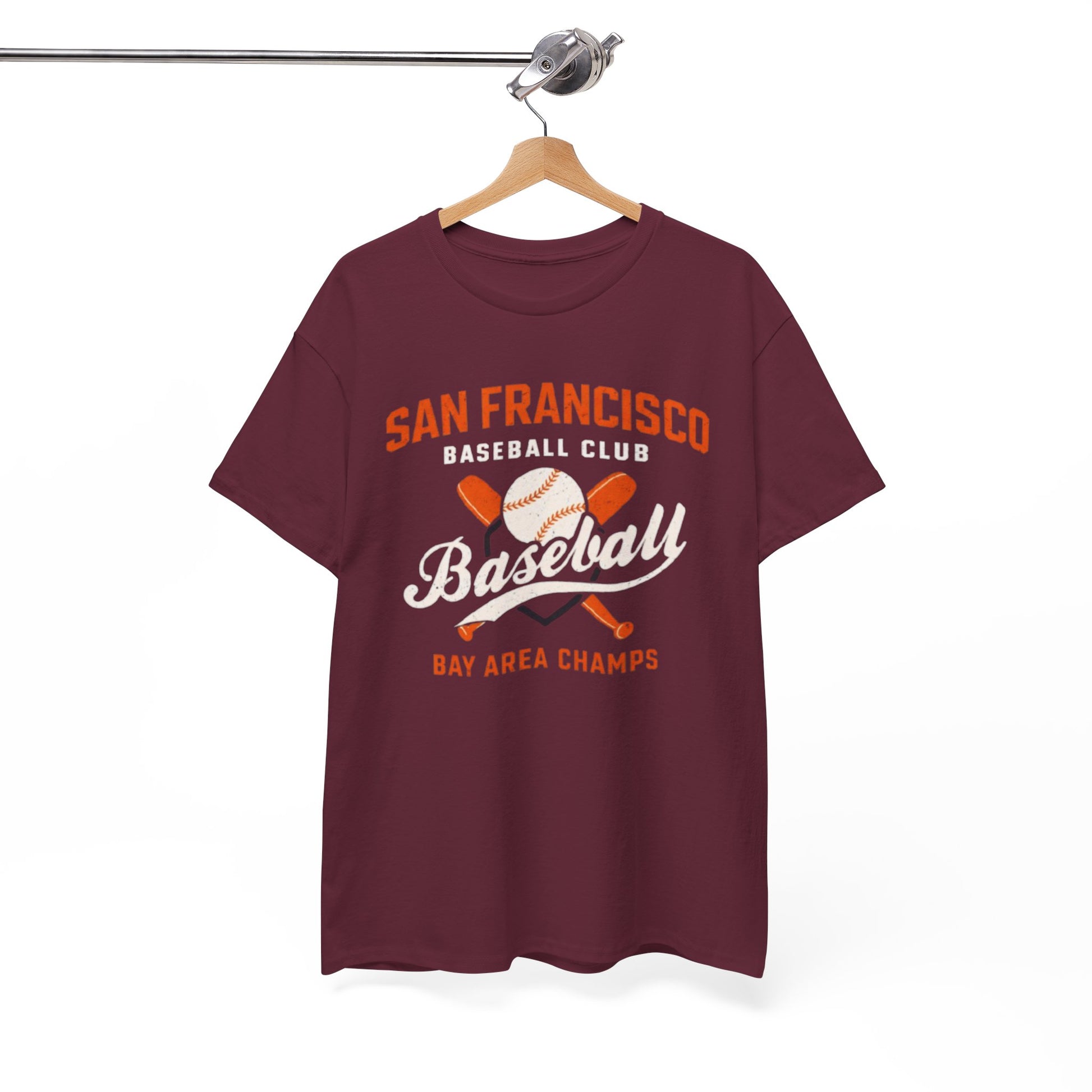White Smoke San Francisco Baseball Club Tee — "Bay Area Champs" Vintage Baseball T-Shirt