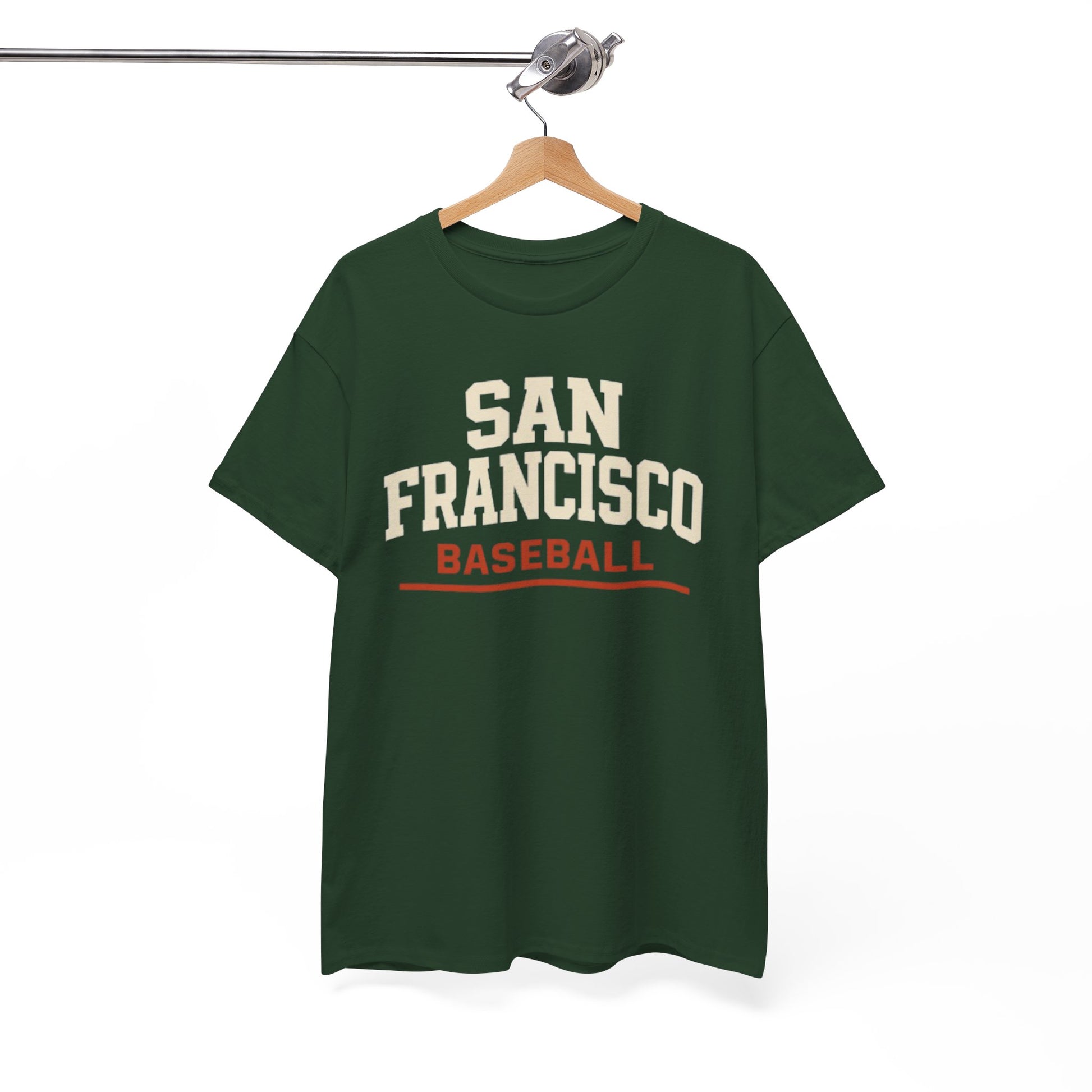 White Smoke San Francisco Baseball Tee — Retro City Sports T‑Shirt
